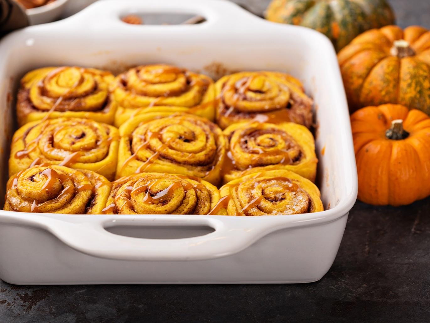 Cinnamon rolls alla zucca 
