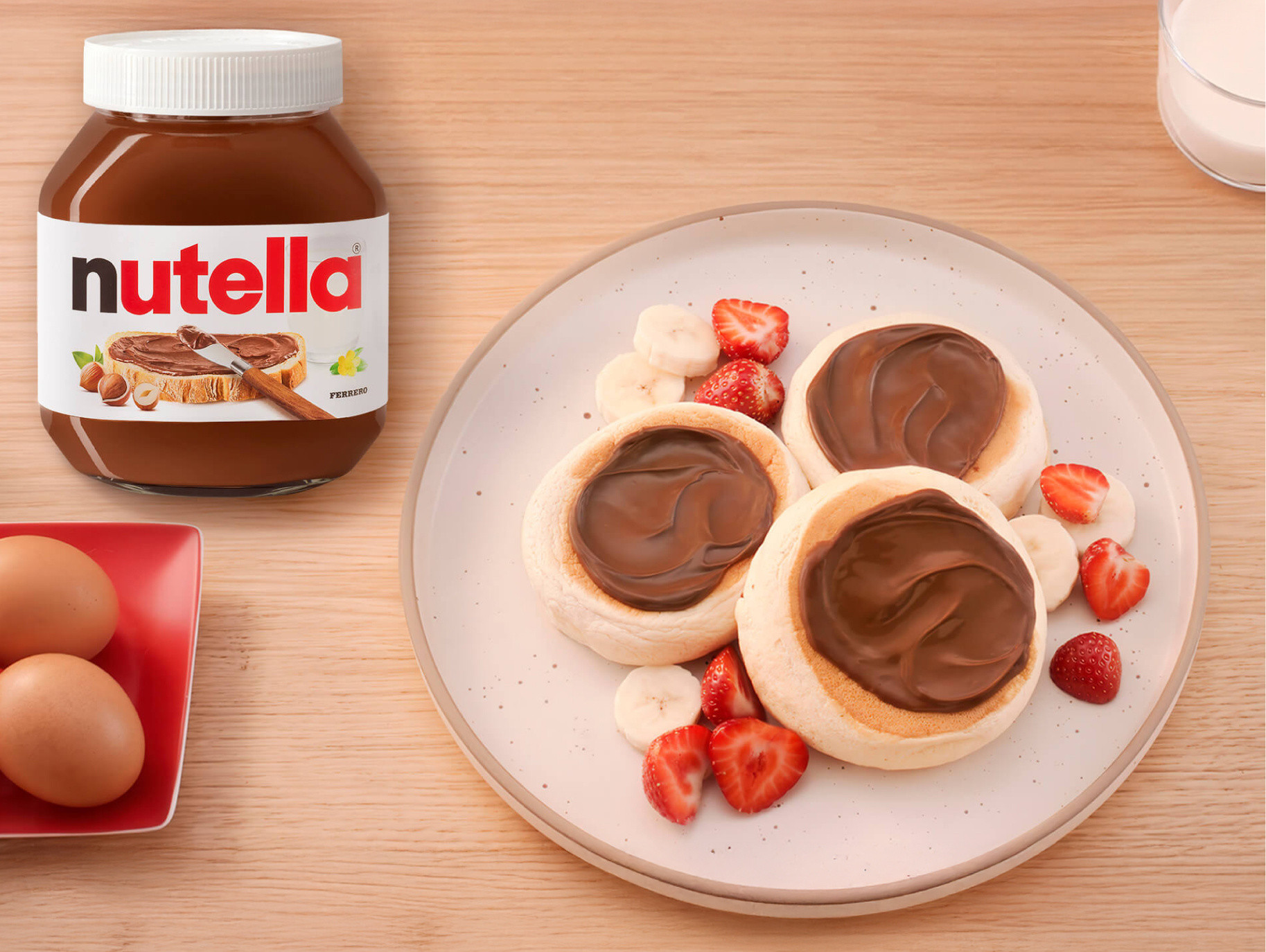 Fluffy pancakes con Nutella®