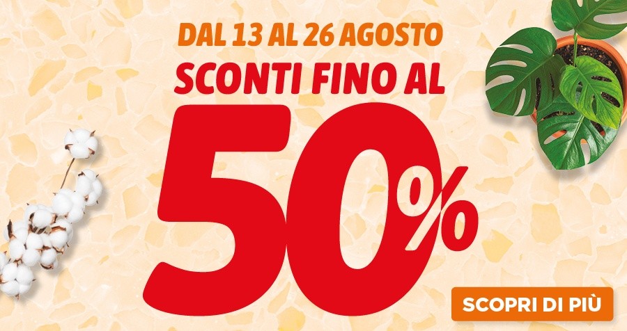 FINO AL 50%
