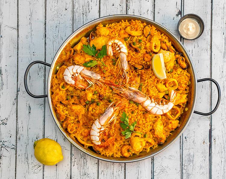 La ricetta della paella de marisco