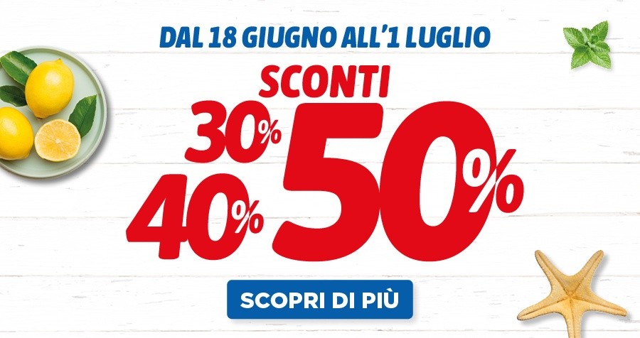 SCONTI 304050%