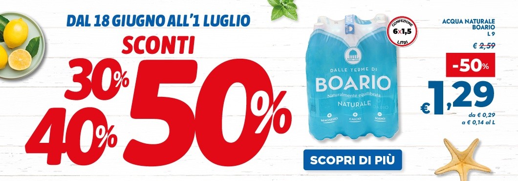 SCONTI 304050%