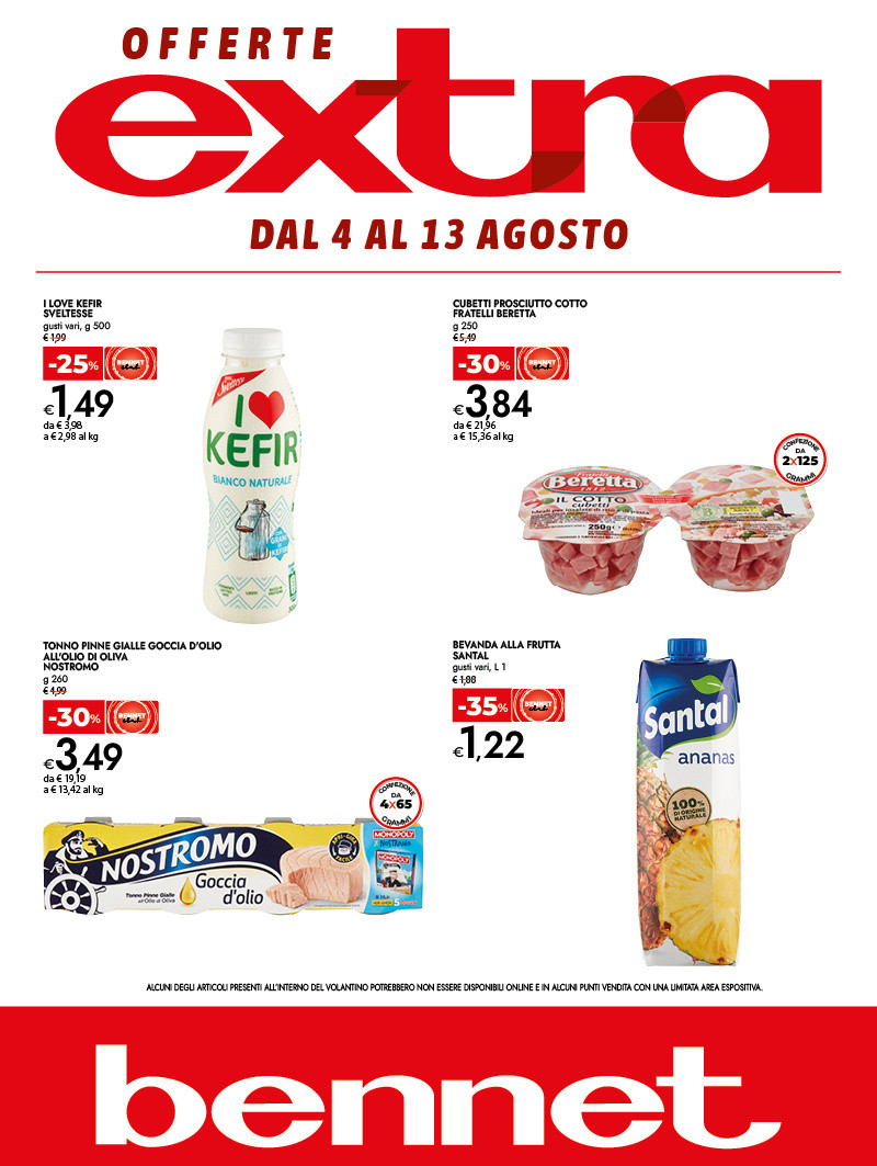 OFFERTE EXTRA