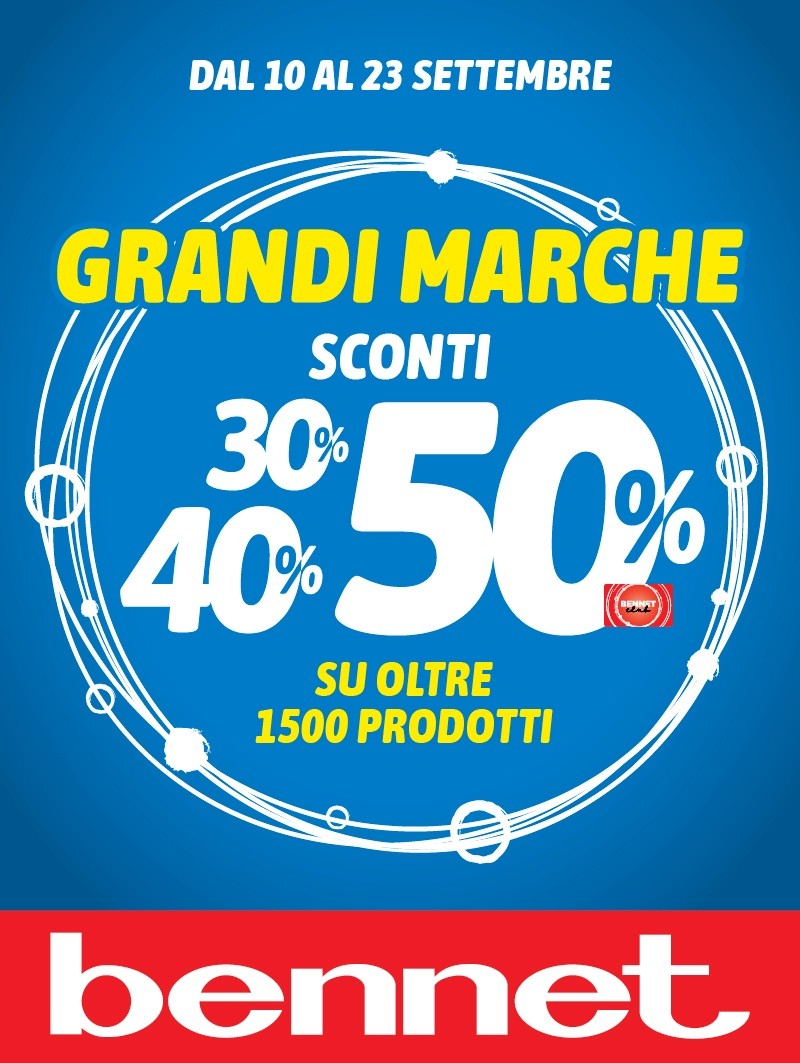 GRANDI MARCHE SCONTI 504030% IN BC