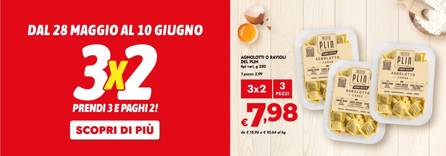 3X2 PRENDI 3 E PAGHI 2