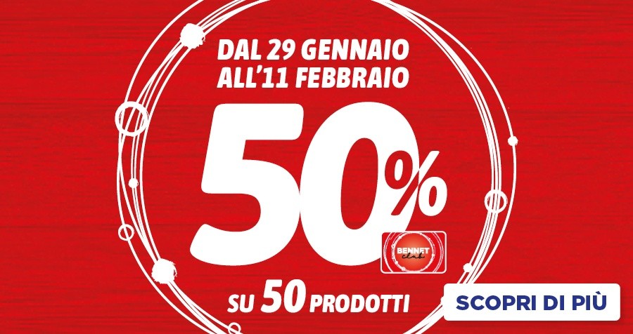 50%BC SU 50 PRODOTTI