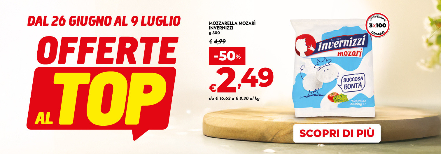 OFFERTE AL TOP + DISPENSA