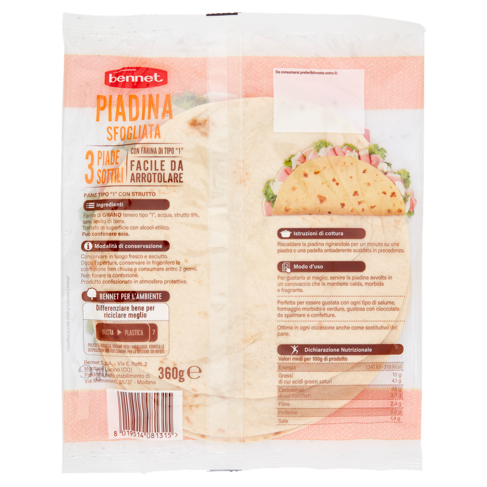 Piadina Sfogliata Bennet - Foto 3