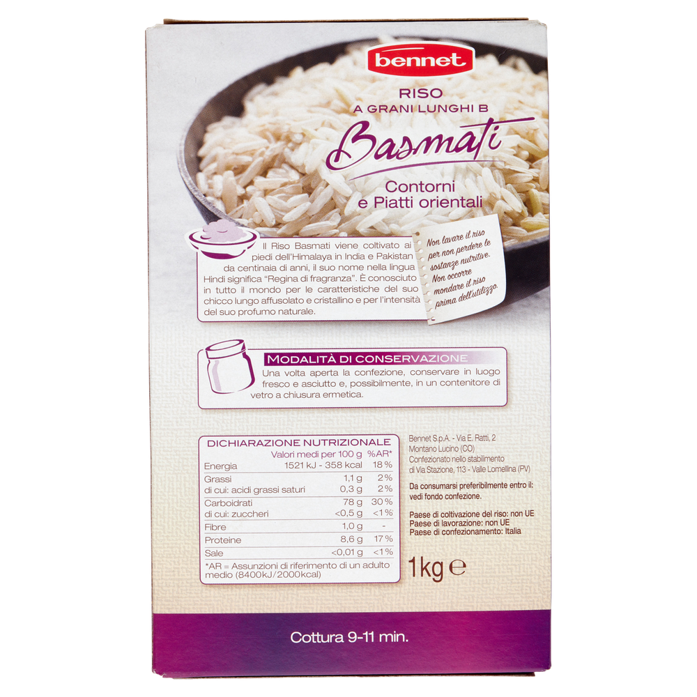 Riso Basmati Contorni E Piatti Orientali Bennet - Foto 3