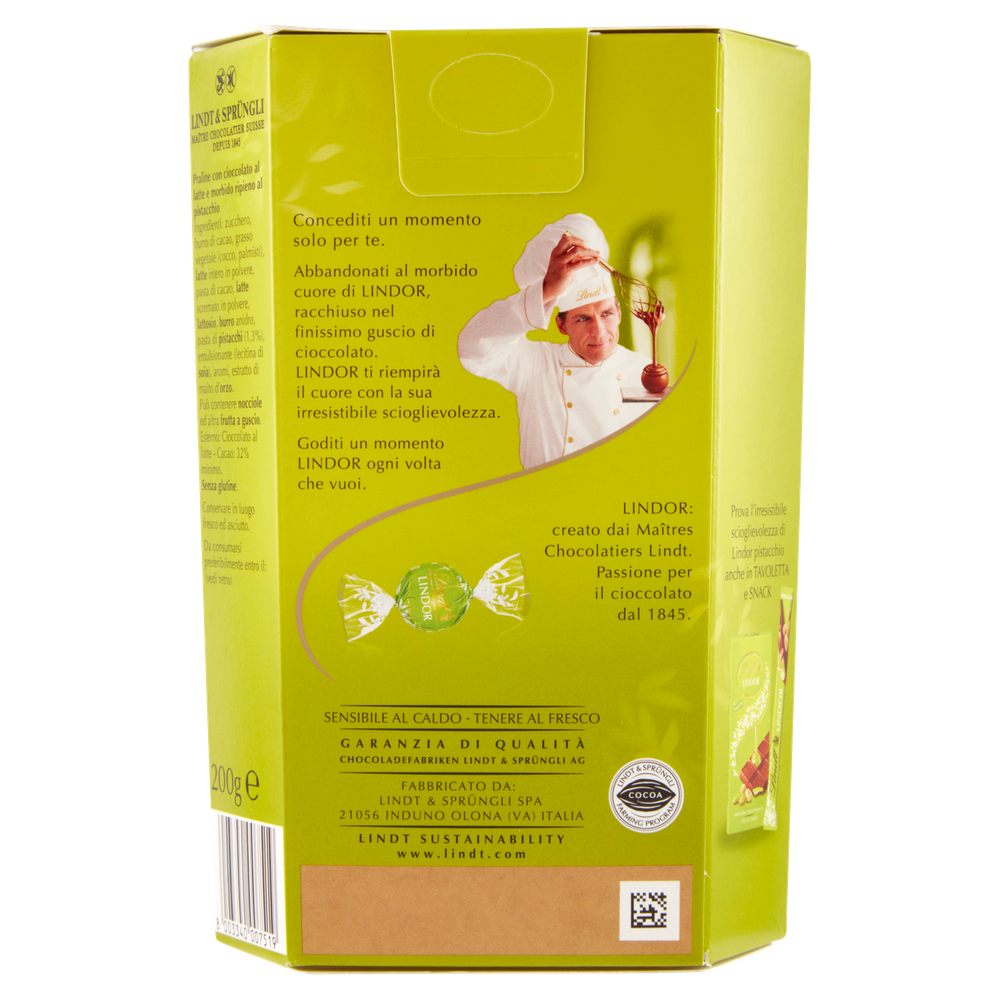 Praline Cioccolato Al Latte Pistacchio Lindor Lindt - Foto 3