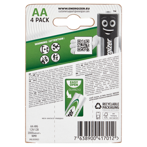 4 Pile Stilo Ricaricabili Energizer Power Plus - Foto 3