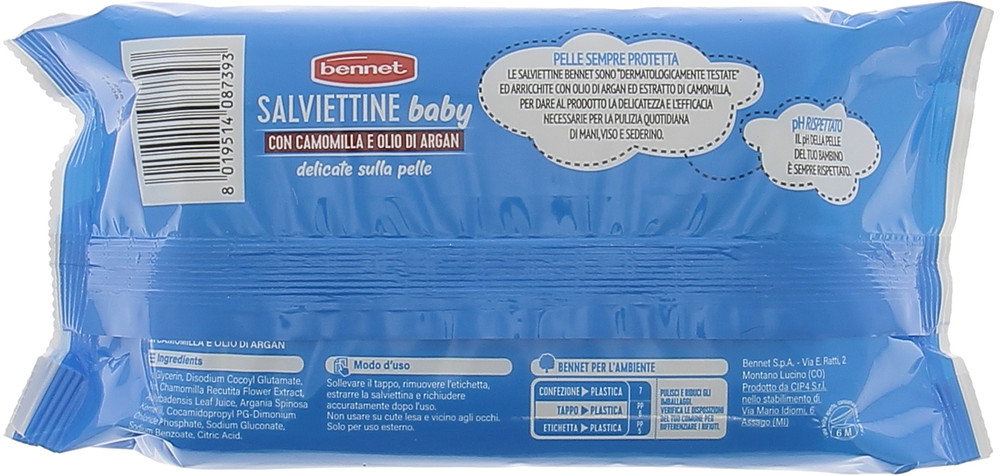 100 Salviettine Baby Classiche Bennet - Foto 3