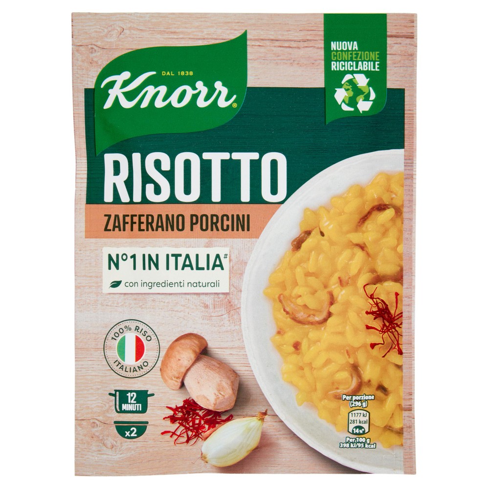 Risotto Zafferano E Porcini Knorr - Foto 1