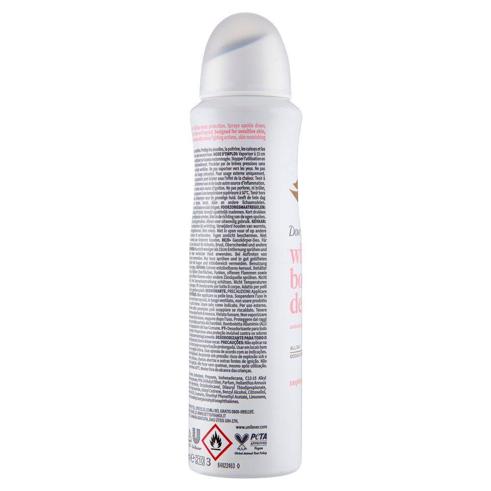 Whole Body Deo Sensitive Raspberry & Rose Scent Dove - Foto 2