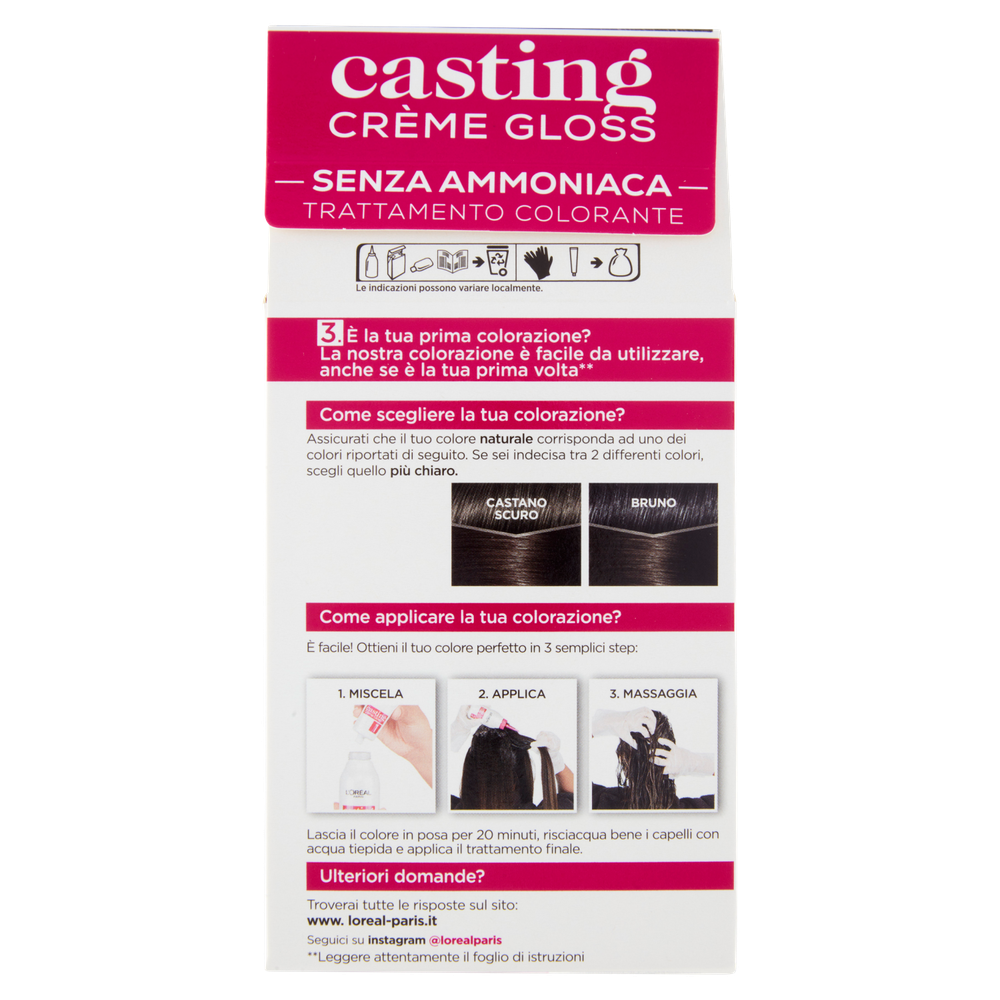 Colorazione Per Capelli 300 Castano Scuro Casting - Foto 3
