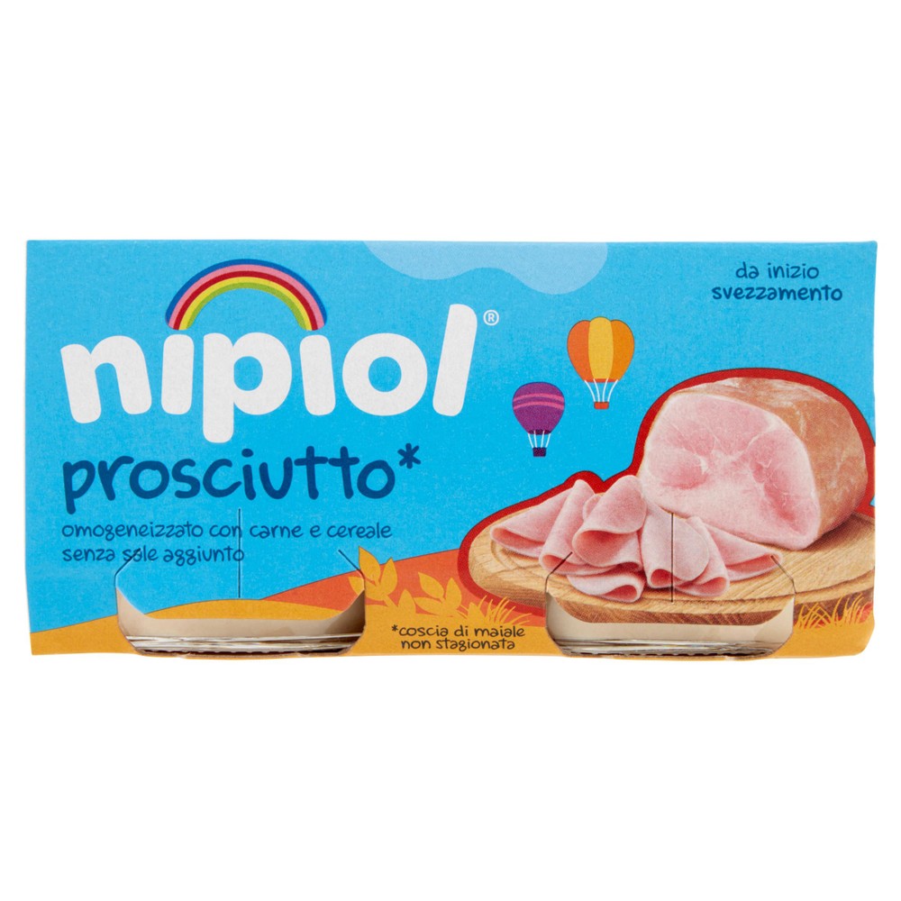 Omogeneizzato Prosciutto 2x80g Nipiol - Foto 1