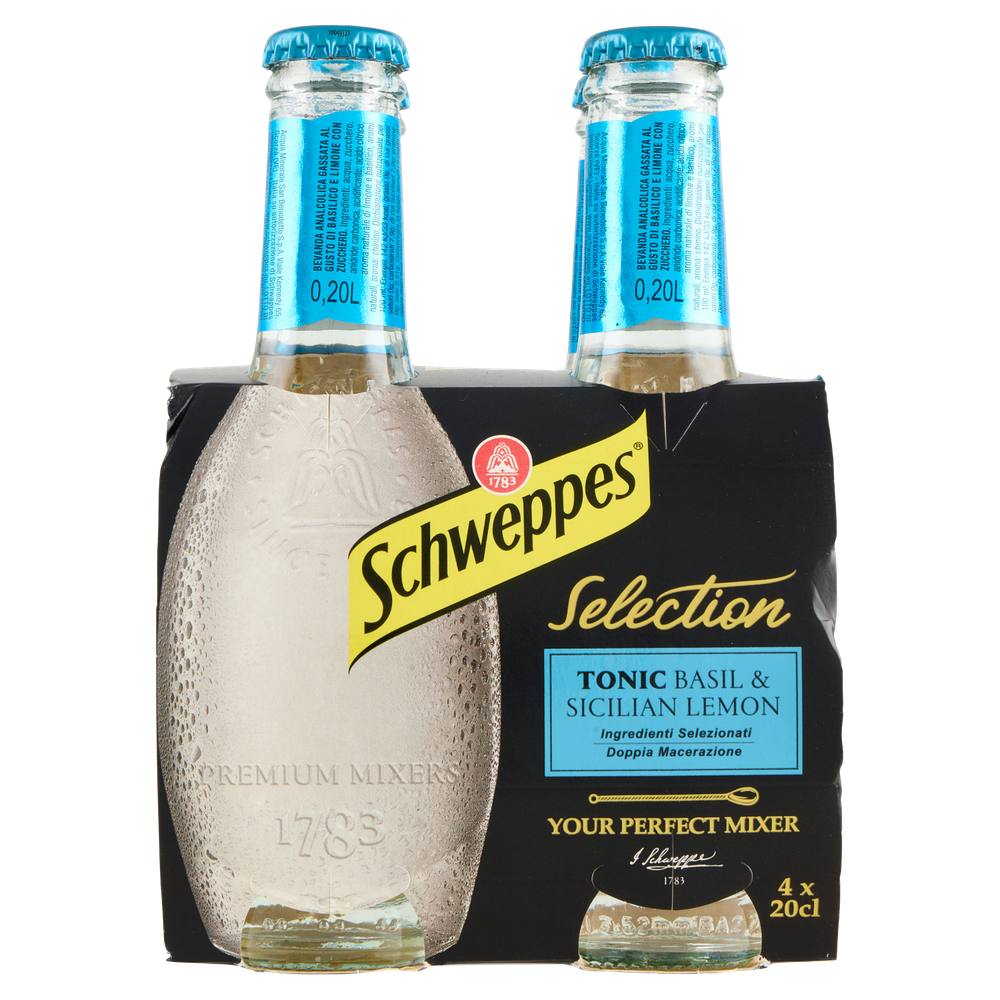 Schweppes Tonica Selection Basilico E Limoni 4x20cl - Foto 3