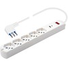 Presa Multipla 5 Prese Pluristandard Spina 10/16a Polypool