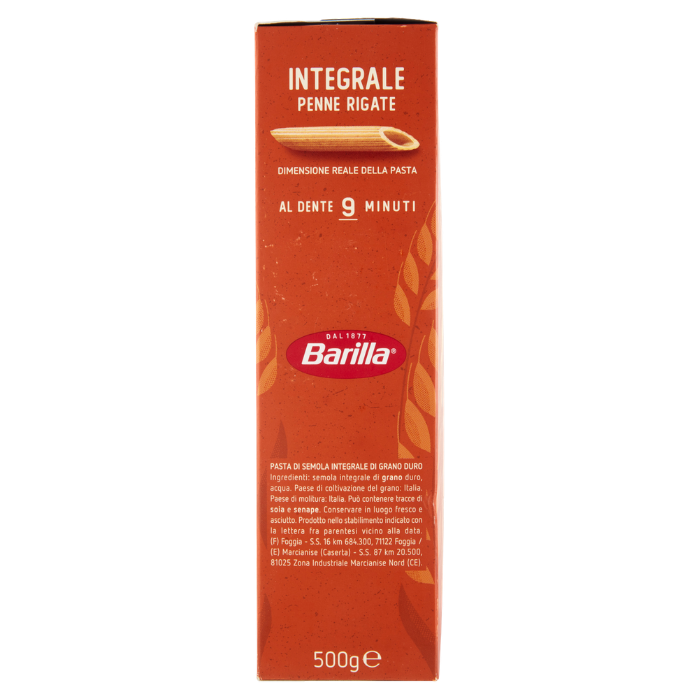 Pasta Penne Rigate Integrali 100% Grano Italiano Barilla - Foto 2