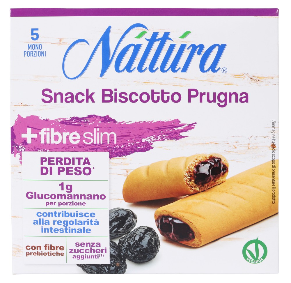 Nattura Snack Biscotto Prugna 125g - Foto 1