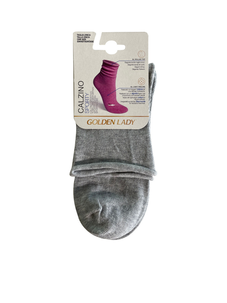 Calzini Sporty Donna Tg Unica Grigio Melange Golden Lady - Foto 1