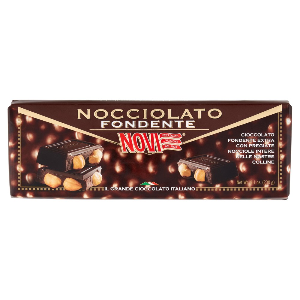 Tavoletta Di Cioccolato Nocciolato Fondente Extra Con Nocciole Novi - Foto 1
