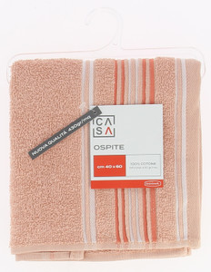 Ospite Spugna Bordo Jacquard Cm40x60 Corallo Casa - Foto 1