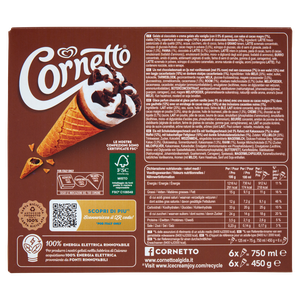 Gelato Cornetto Cioccolato Algida 6x75g - Foto 3