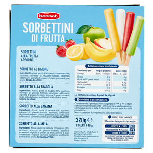8 Sorbettini Frutta Gusti Vari Bennet - Foto 3