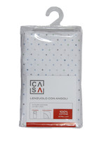 Lenzuolo Con Angoli Stampa Pois 1 Piazza Cm 90 x 200 Azzurro Casa Lenzuolo Con Angoli Stampa Pois 1 Piazza Cm 90 x 200 Azzurro Casa