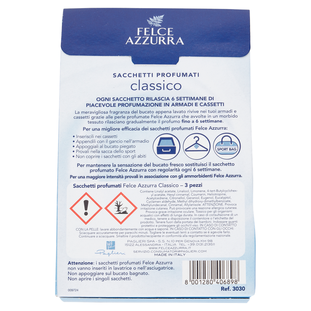 Sacchetti Profuma-Biancheria Felce Azzurra Paglieri - Foto 3