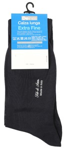 Calze Lunghe Uomo 39/41 Blu Maglia Liscia Delinea - Foto 2