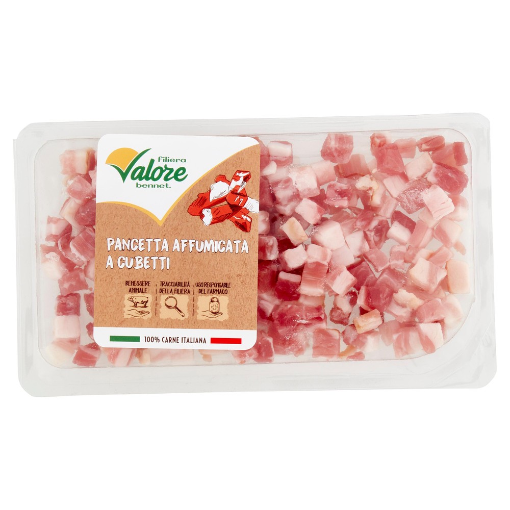 Pancetta Affumicata A Cubetti Filiera Valore Bennet - Foto 1