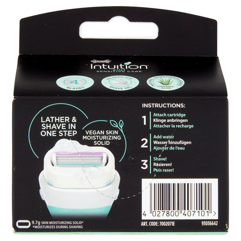 Ricarica Intuition Sensitive Care 2 In 1 Wilkinson - Foto 3
