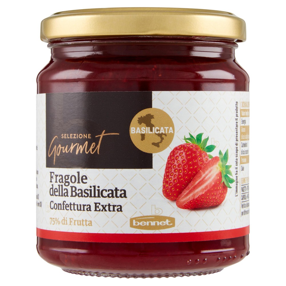 Confettura Extra Di Fragole Della Basilicata Selezione Gourmet Bennet - Foto 1
