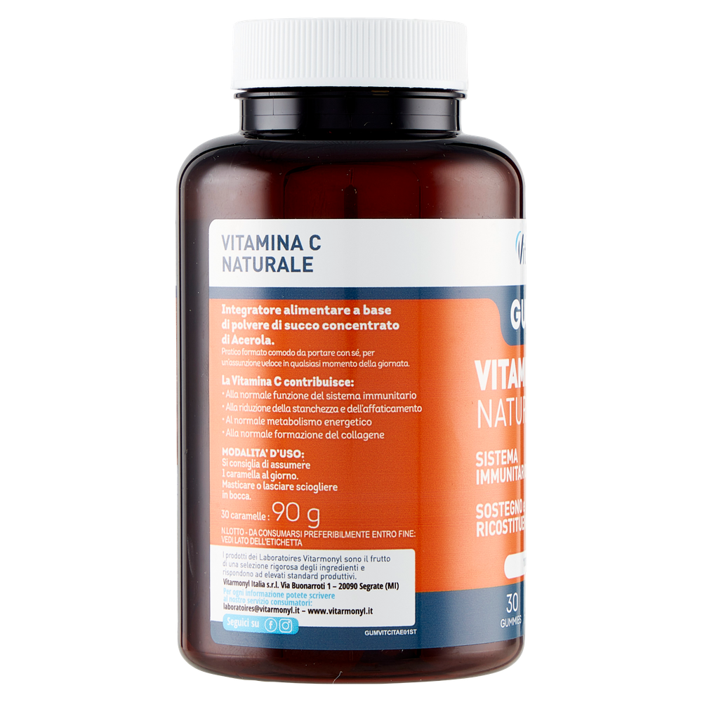 Gummies Di Vitamina C Naturale 30 Gummies Laboratoires Vitarmonyl - Foto 2