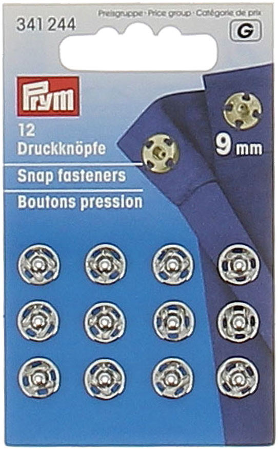 12 Bottoni Automatici Argento Argento Mm.9 Prym - Foto 1