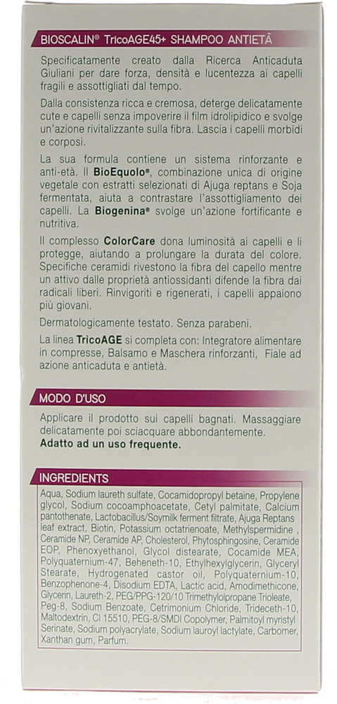 Shampoo Tricoage Bioscalin