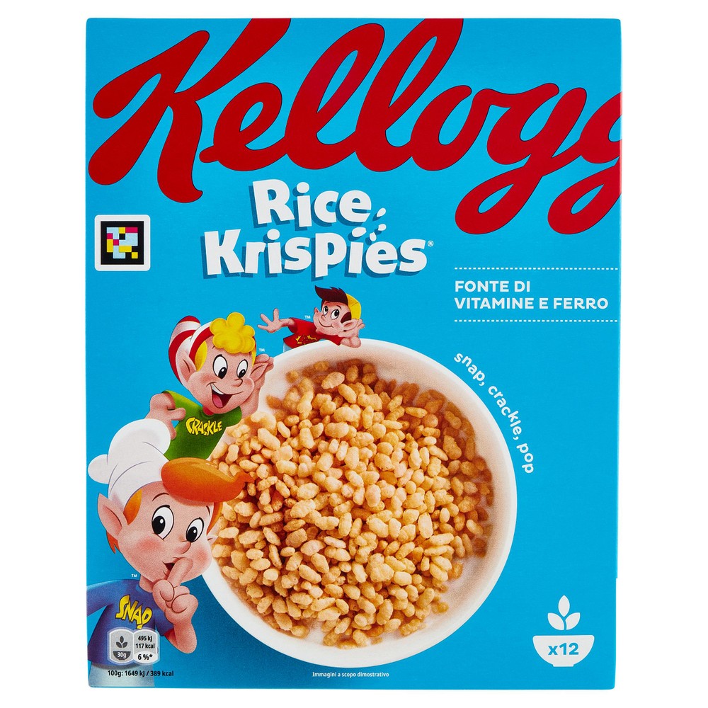 Cereali Rice Krispies Con Riso Soffiato, Vitamine E Ferro Kellogg's - Foto 1