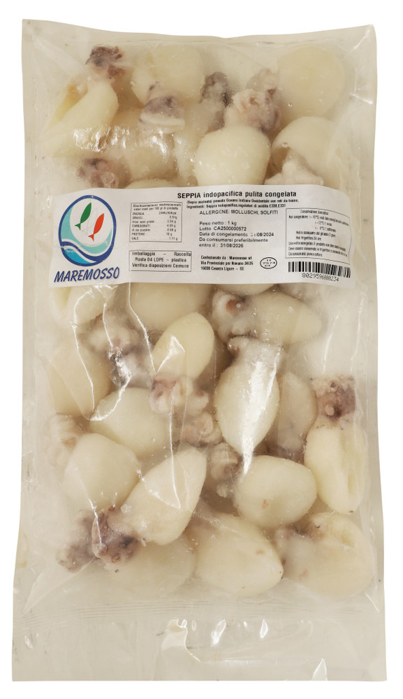 Seppia Indopacifica Pulita Congelata Kg.1 Maremosso - Foto 1
