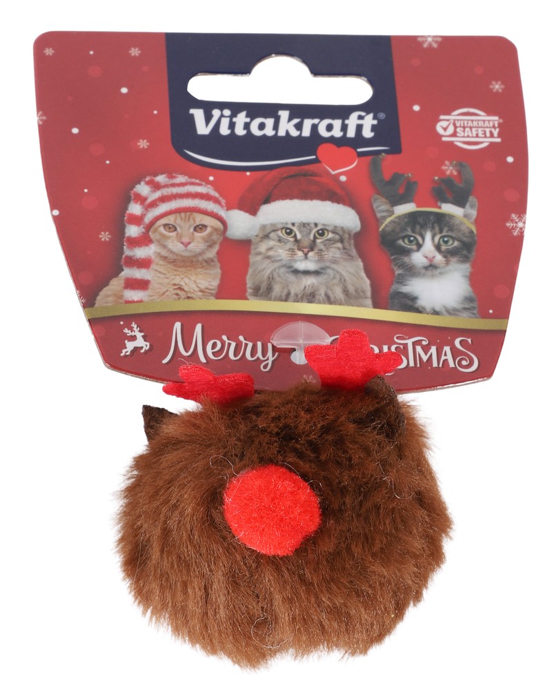 Pallina Renna Natalizia Per Gatto Vitakraft - Foto 1
