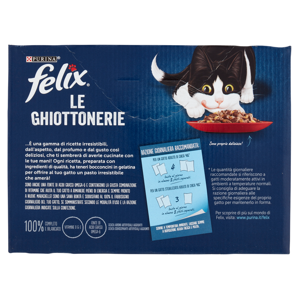 Alimento Umido Gatti Felix Le Ghiottonerie Selezioni Deliziose