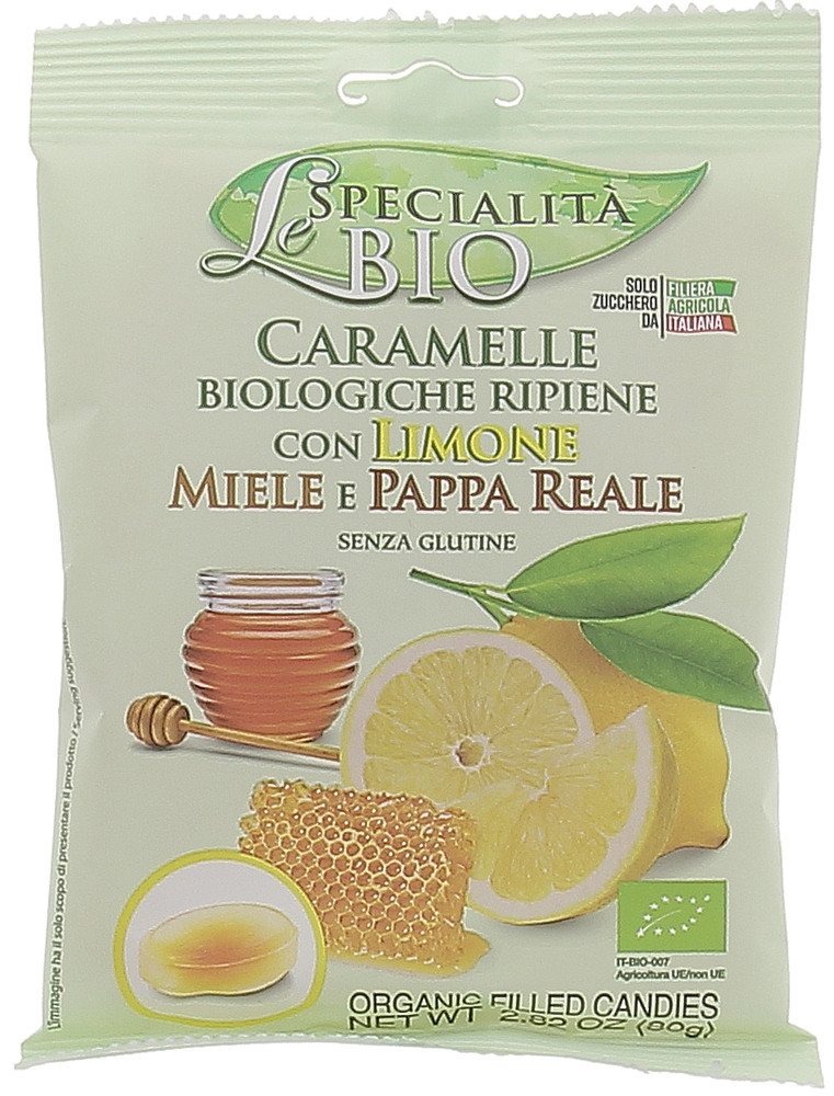 Caramelle Biologiche Limone Miele E Pappa Reale Serra