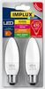 2 Lampadine A Led A Candela 35we27 Luce Calda Implux