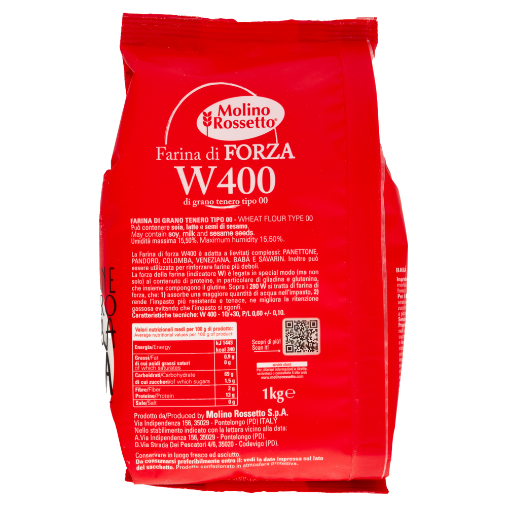 Farina Tipo 00 W400 Molino Rossetto - Foto 3