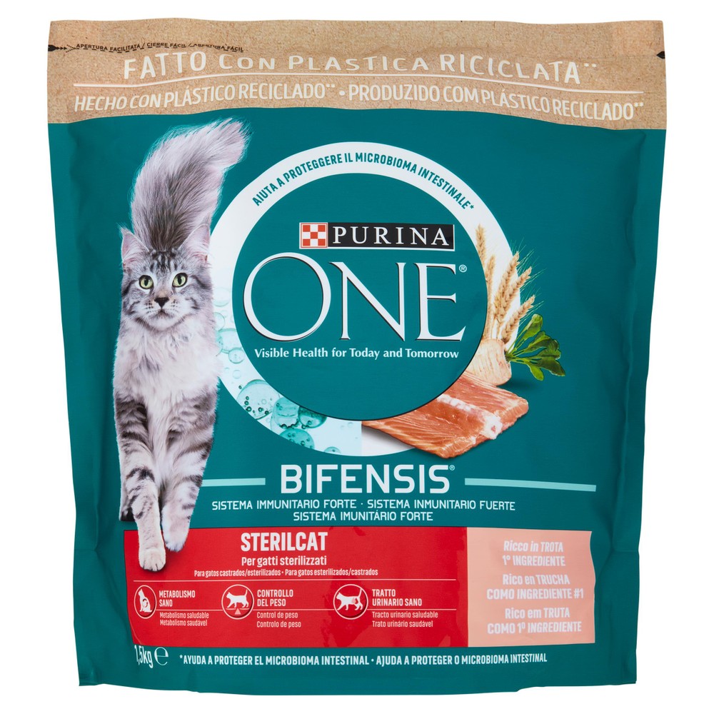 Alimento Secco Per Gatti One Sterilcat Trota - Foto 1