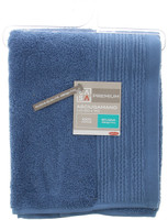 Asciugamano Spugna Cm60x110 Bordo A Rilievo Azzurro Medio Casa Premium