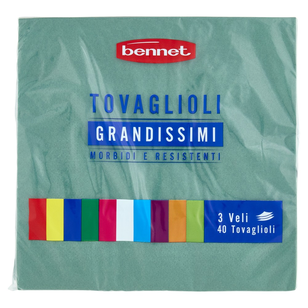 Tovagliolo Bennet Dark Green 3 Veli Pezzi 40 - Foto 1