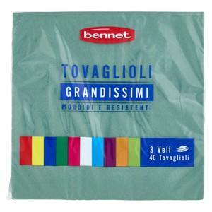 Tovagliolo Bennet Dark Green 3 Veli Pezzi 40 - Foto 1