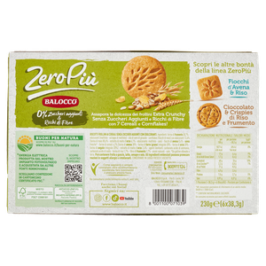 Biscotti Frollini Zeropiù Con 7 Cereali E Corn Flakes 6x38,3g Balocco - Foto 3